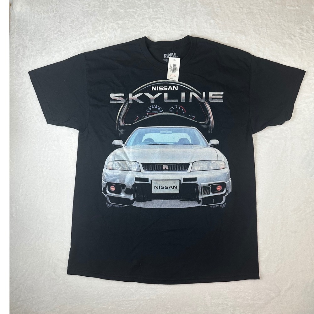 New Nissan Skyline GT-R R33 T-Shirt XL Black Ripple Junction JDM Car Tee
